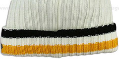 Steelers YESTER-YEAR Knit Beanie Hat by New Era - 3rd View