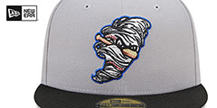 Storm Chasers MILB MARVEL DEFENDERS Grey-Black Fitted Hat by New Era - 3rd View