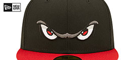 Storm MILB ONFIELD HOME Black-Red Fitted Hat by New Era - 3rd View