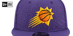 Suns 2023 NBA DRAFT SNAPBACK Purple Hat by New Era - 3rd View