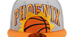 Suns 2023 NBA TIP OFF Grey-Orange Fitted Hat by New Era - 3rd View