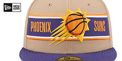 Suns 2024 NBA DRAFT Camel-Purple  Fitted Hat by New Era - 3rd View