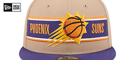 Suns 2024 NBA DRAFT SNAPBACK Camel-Purple Hat by New Era - 3rd View