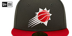 Suns 2T COLOR PACK Charcoal-Red Fitted Hat by New Era - 3rd View