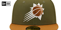 Suns 2T COLOR PACK Olive-Tan Fitted Hat by New Era - 3rd View