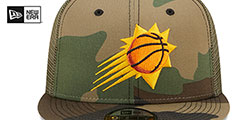 Suns ARMY CAMO TRUCKER Hat by New Era - 3rd View