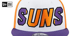 Suns COLOR BLOCK BACK HALF SNAPBACK Hat by New Era - 3rd View