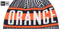 Syracuse STRIPED Knit Beanie Hat by New Era - 3rd View