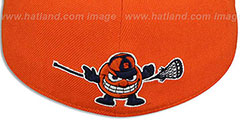 Syracuse SWOOP LACROSSE Orange Fitted Hat by Zephyr - 3rd View