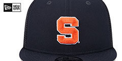 Syracuse TEAM-BASIC TRUCKER SNAPBACK Navy Hat by New Era - 3rd View