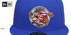 Tasmanian Devil TEAM USA Royal Fitted Hat by New Era - 3rd View