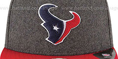 Texans 2T MELTON A-FRAME STRAPBACK Hat by New Era - 3rd View