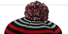 Texans GREY STRIPETOP Knit Beanie Hat by New Era - 3rd View