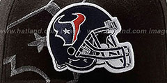 Texans NFL BLACK-CLASSIC FLEX Hat by New Era - 3rd View