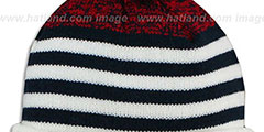 Texans SNOWFALL STRIPE Knit Beanie Hat by New Era - 3rd View