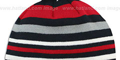 Texans STRIPEOUT Knit Beanie Hat by New Era - 3rd View