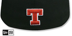 Texas NCAA TEAM-BASIC Black Fitted Hat by New Era - 3rd View