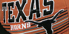 Texas STILL ANGLIN SNAPBACK Burnt Orange-Black Hat by New Era - 3rd View