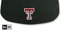 Texas Tech NCAA TEAM-BASIC Black Fitted Hat by New Era - 3rd View