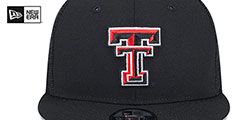 Texas Tech TEAM-BASIC TRUCKER SNAPBACK Black Hat by New Era - 3rd View