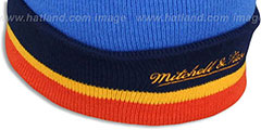 Thunder XL-LOGO BEANIE Blue by Mitchell and Ness - 3rd View