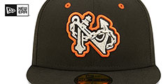 Tides MILB ONFIELD ROAD Black Fitted Hat by New Era - 3rd View