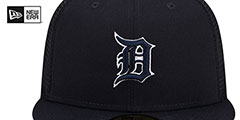 Tigers BATTING PRACTICE TRUCKER Navy Fitted Hat by New Era - 3rd View