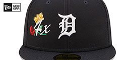 Tigers CROWN CHAMPS Navy Fitted Hat by New Era - 3rd View