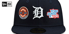 Tigers HISTORIC CHAMPIONS Navy Fitted Hat by New Era - 3rd View