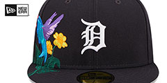 Tigers SIDE-BLOOM Navy Fitted Hat by New Era - 3rd View