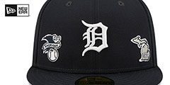 Tigers TRIPLE THREAT IDENTITY Navy Fitted Hat by New Era - 3rd View