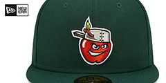 TinCaps MILB ONFIELD HOME Green Fitted Hat by New Era - 3rd View