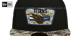 Titans 2021 SALUTE-TO-SERVICE Black-Desert Fitted Hat by New Era - 3rd View