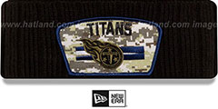 Titans 2021 SALUTE-TO-SERVICE Knit Beanie Hat by New Era - 3rd View