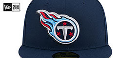 Titans 2024 NFL DRAFT Navy Fitted Hat by New Era - 3rd View