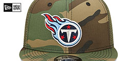 Titans ARMY CAMO TRUCKER Hat by New Era - 3rd View