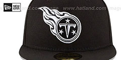 Titans NFL TEAM-BASIC Black-White Fitted Hat by New Era - 3rd View