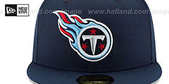 Titans NFL TEAM-BASIC Navy Fitted Hat by New Era - 3rd View