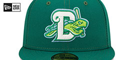 Tortugas MILB ONFIELD GAME Green Fitted Hat by New Era - 3rd View