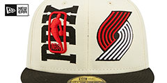 Trail Blazers 2022 NBA DOUBLE WHAMMY DRAFT Fitted Hat by New Era - 3rd View