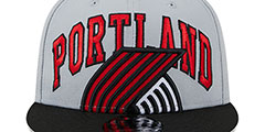 Trail Blazers 2023 TIP OFF SNAPBACK Grey-Black Hat by New Era - 3rd View