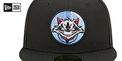 Trash Pandas MILB MARVEL DEFENDERS Black Fitted Hat by New Era - 3rd View