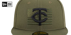 Twins 2023 ARMED FORCES STARS N STRIPES Hat by New Era - 3rd View