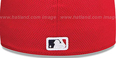 Twins MLB DIAMOND ERA 59FIFTY Red-Navy BP Hat by New Era - 3rd View