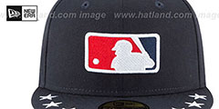 Umpire 2018 MLB ALL-STAR WORKOUT Navy Fitted Hat by New Era - 3rd View