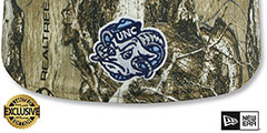 UNC NCAA TEAM-BASIC Realtree Camo Fitted Hat by New Era - 3rd View