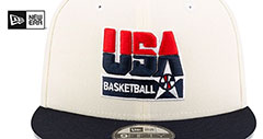 USA Basketball DREAM TEAM SNAPBACK Chrome-Navy Hat by New Era - 3rd View