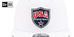 USA Basketball SHIELD SNAPBACK White Hat by New Era - 3rd View