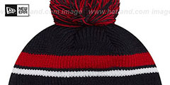 USA TEAM-STACKER Navy Knit Beanie Hat by New Era - 3rd View