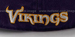 Vikings NFL FRANCHISE Purple Hat by 47 Brand - 3rd View